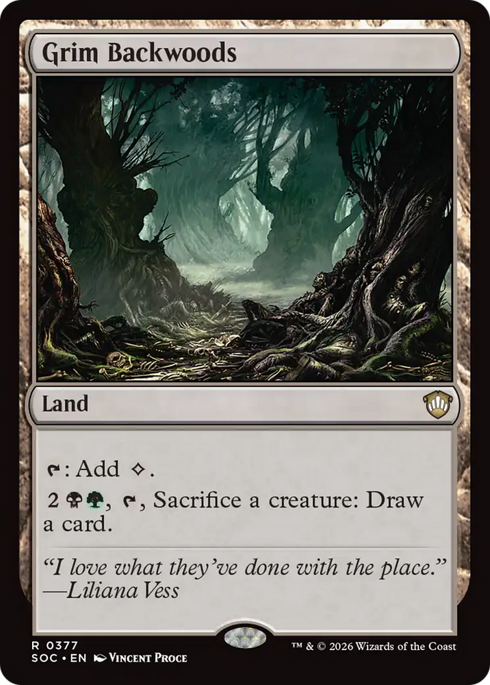 Grim Backwoods [Secrets of Strixhaven Commander] Magic: The Gathering