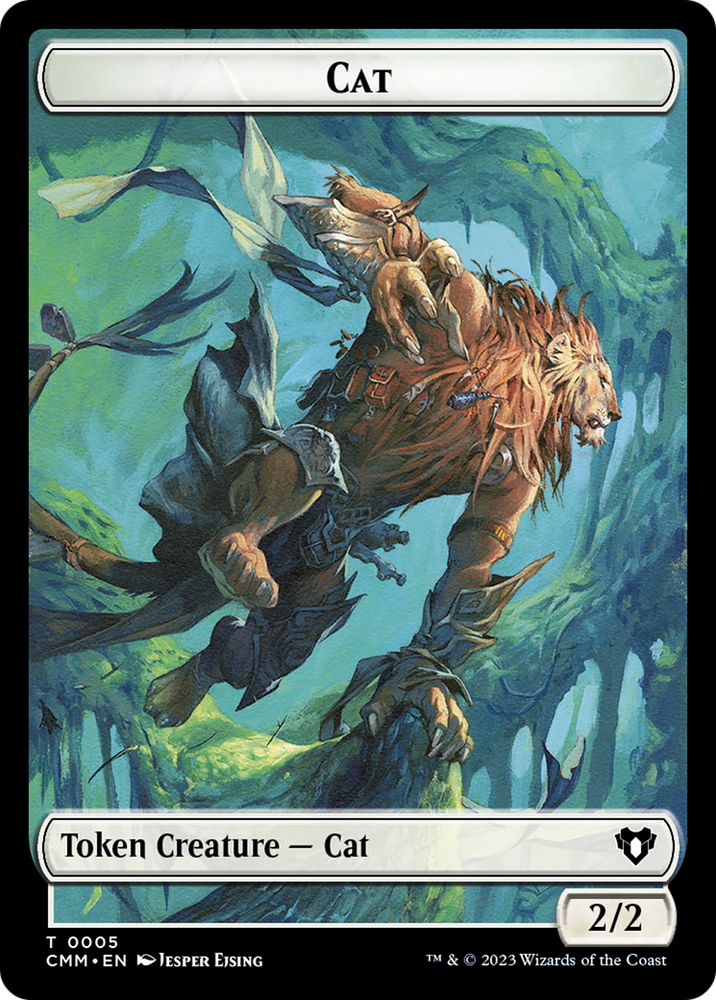 Treasure // Cat (0005) Double-Sided Token [Commander Masters Tokens] Magic: The Gathering