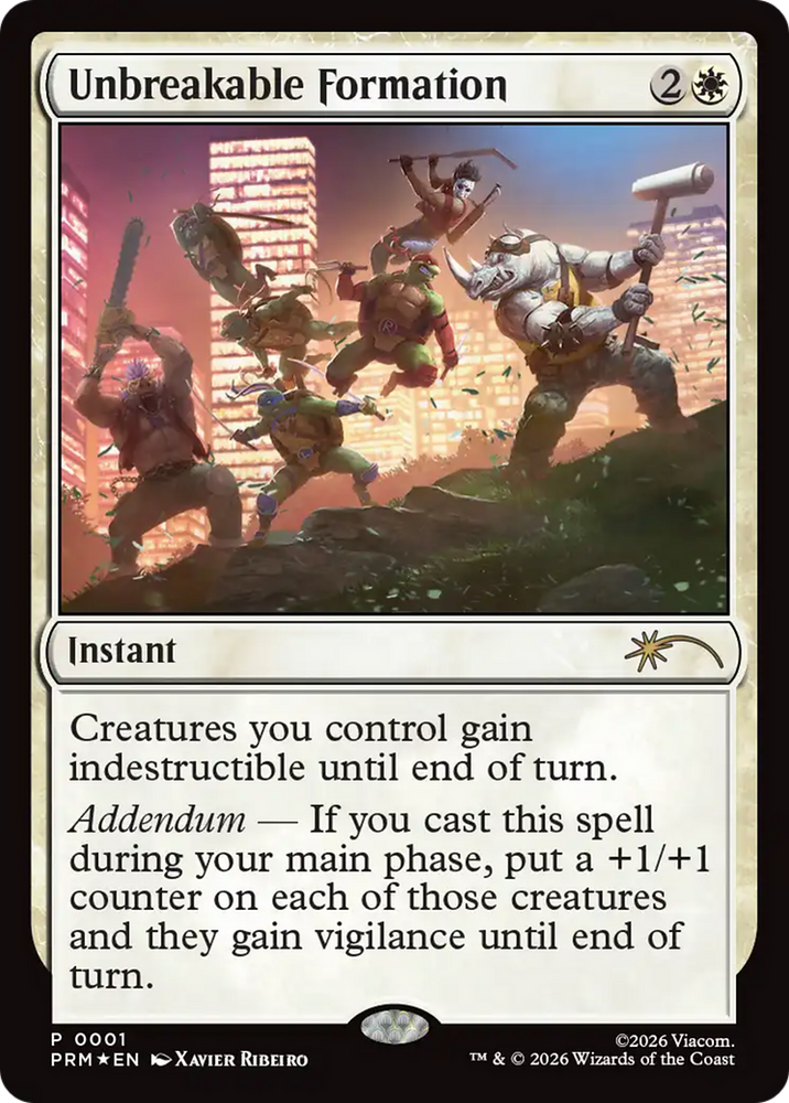 Unbreakable Formation [Media Promos] Magic: The Gathering