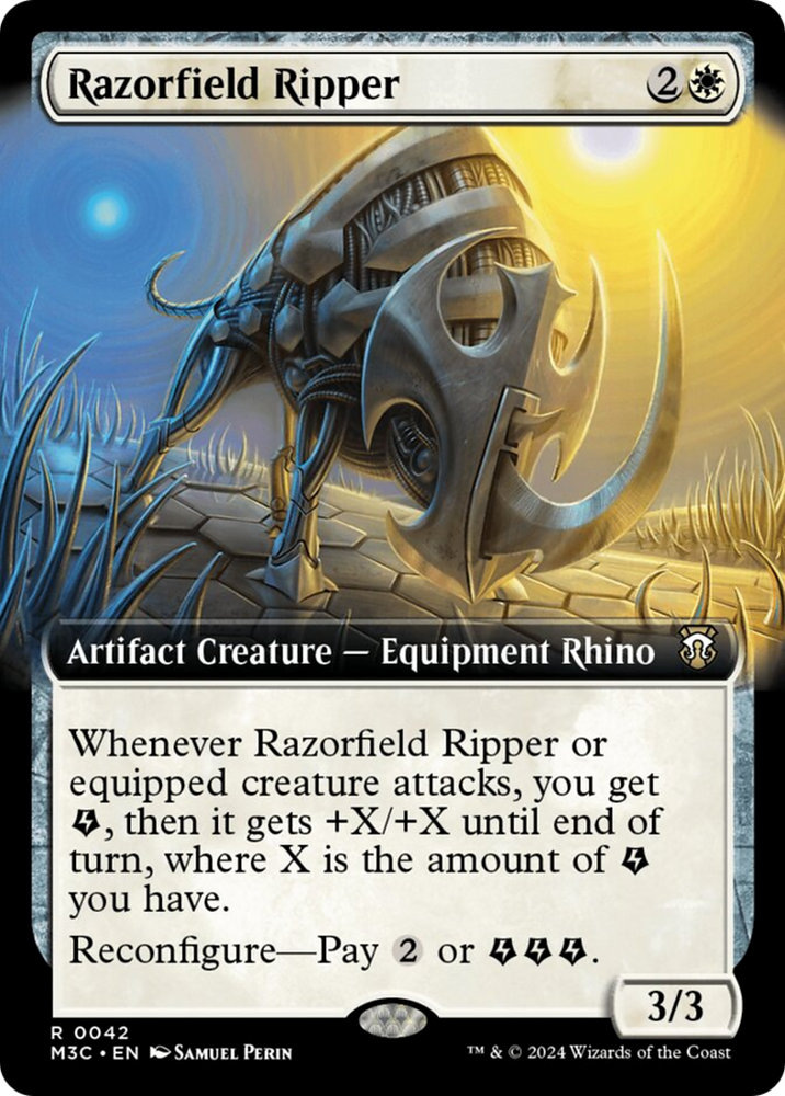 Razorfield Ripper (Extended Art) [Modern Horizons 3 Commander] Magic: The Gathering