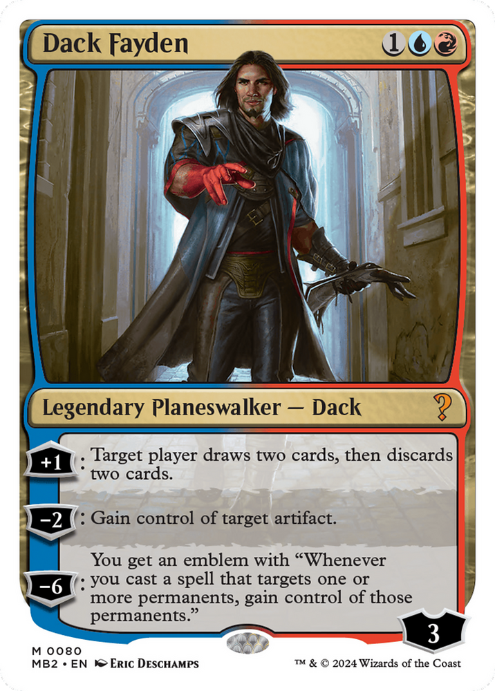 Dack Fayden (White Border) [Mystery Booster 2] Magic: The Gathering