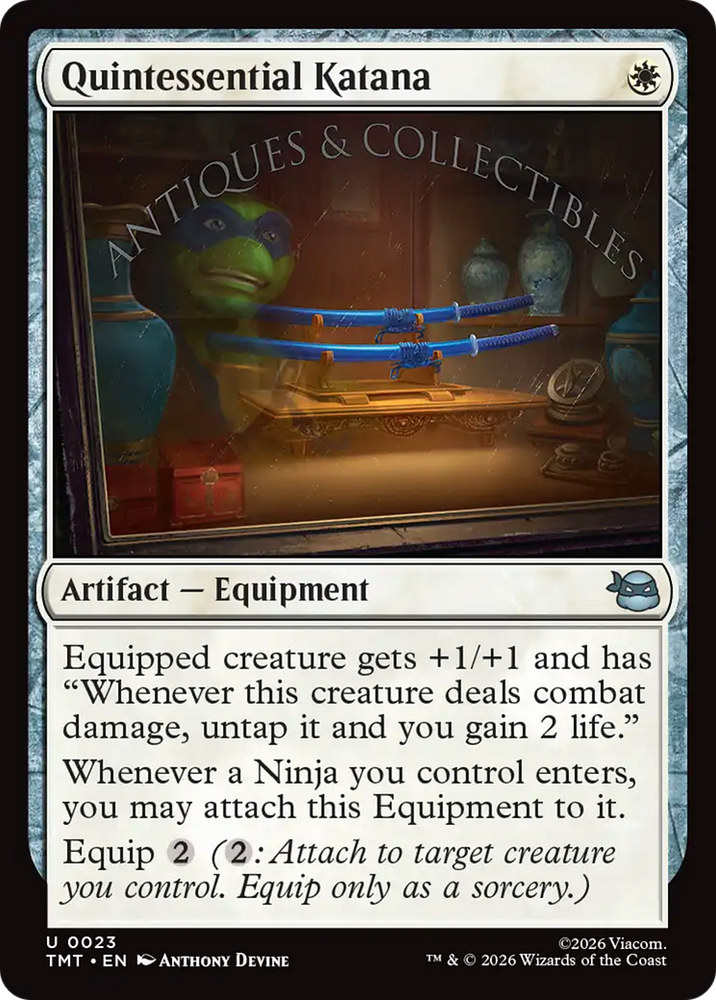 Quintessential Katana [Teenage Mutant Ninja Turtles] Magic: The Gathering