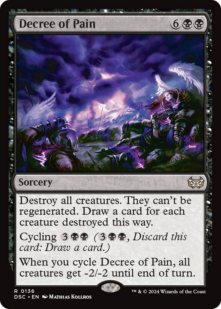 Decree of Pain [Duskmourn: House of Horror Commander] Magic: The Gathering