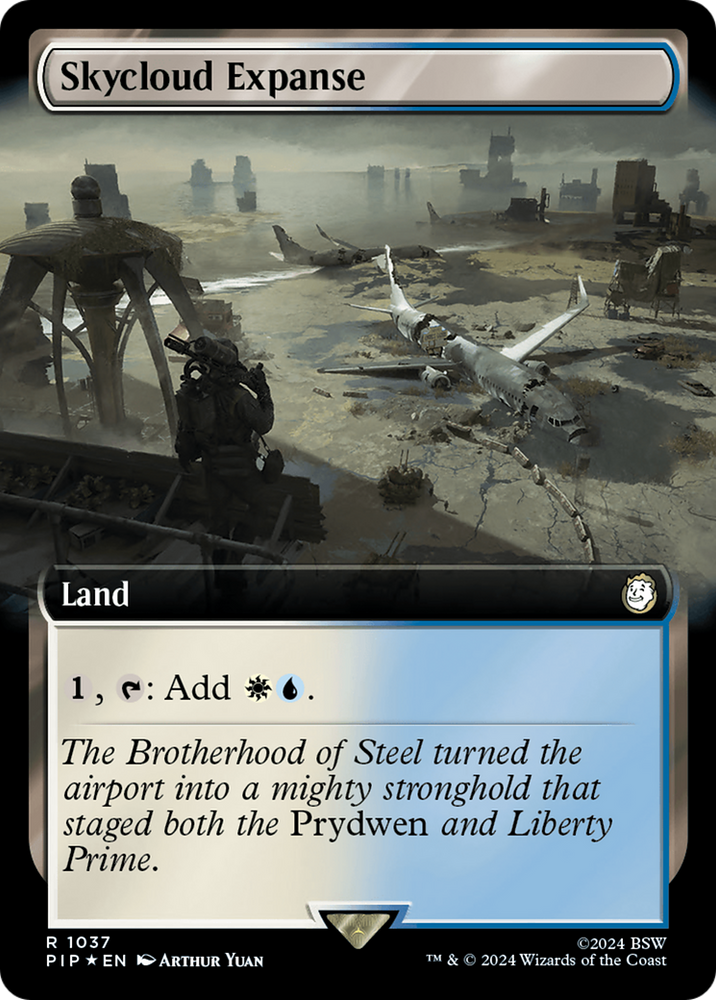 Skycloud Expanse (Extended Art) (Surge Foil) [Fallout] Magic: The Gathering