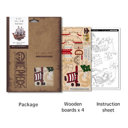 Wa-gu-mi One Piece Red Force Ship Model Wooden 3D Puzzles