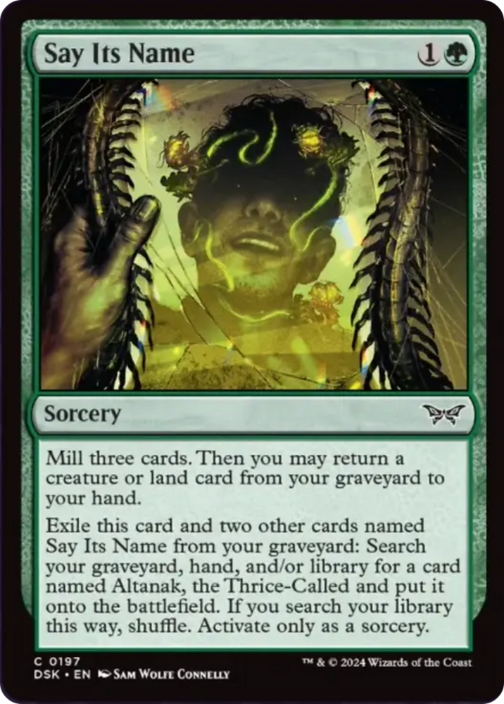 Say Its Name [Duskmourn: House of Horror] Magic: The Gathering
