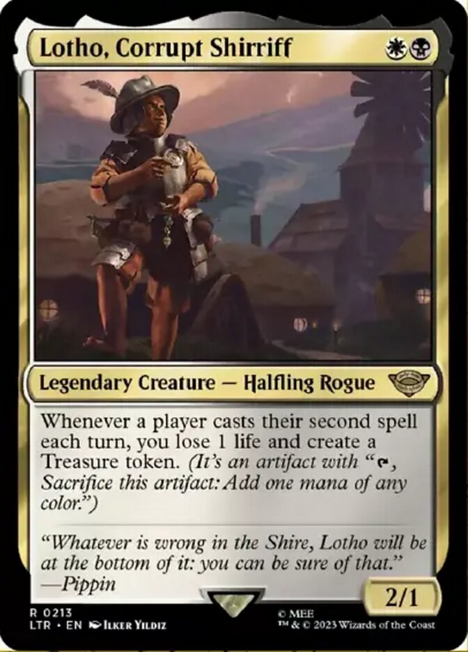Lotho, Corrupt Shirriff [The Lord of the Rings: Tales of Middle-Earth] Magic: The Gathering