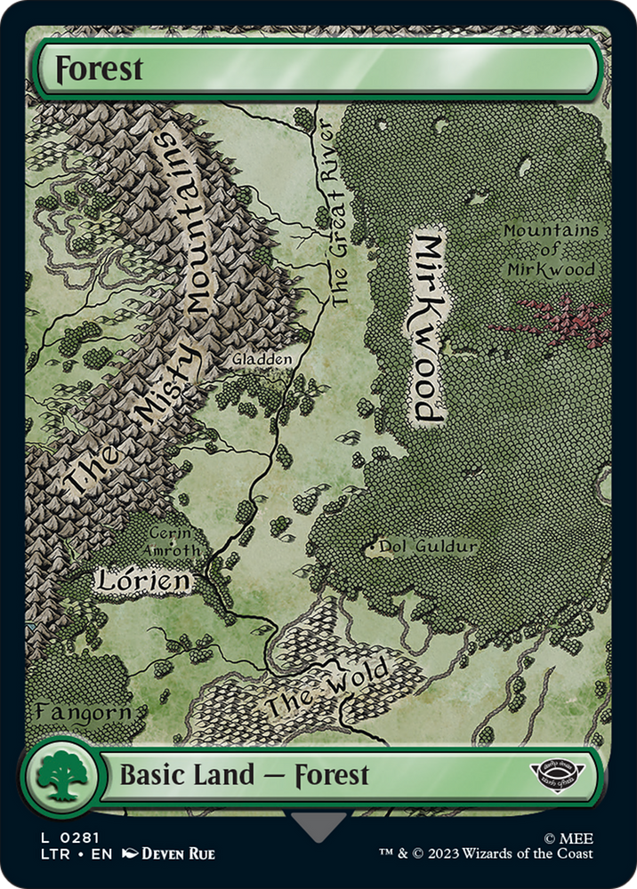 Forest (281) [The Lord of the Rings: Tales of Middle-Earth] Magic: The Gathering