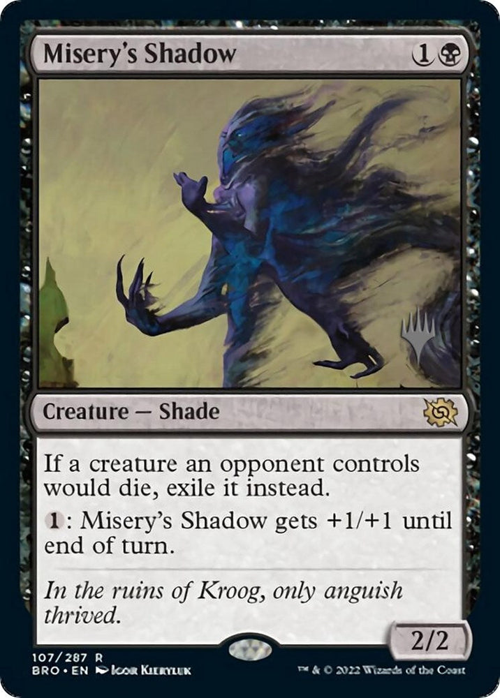 Misery's Shadow (Promo Pack) [The Brothers' War Promos] Magic: The Gathering