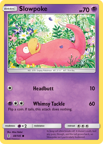 Slowpoke (48/145) [Sun & Moon: Guardians Rising] Pokémon
