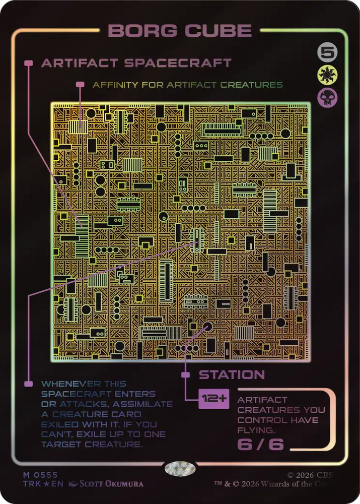 Borg Cube (Showcase) [Star Trek] Magic: The Gathering