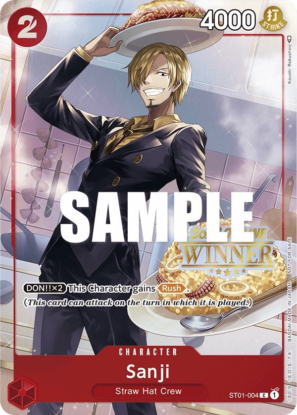 Sanji (Offline Regional 2023) [Winner] [One Piece Promotion Cards] Bandai