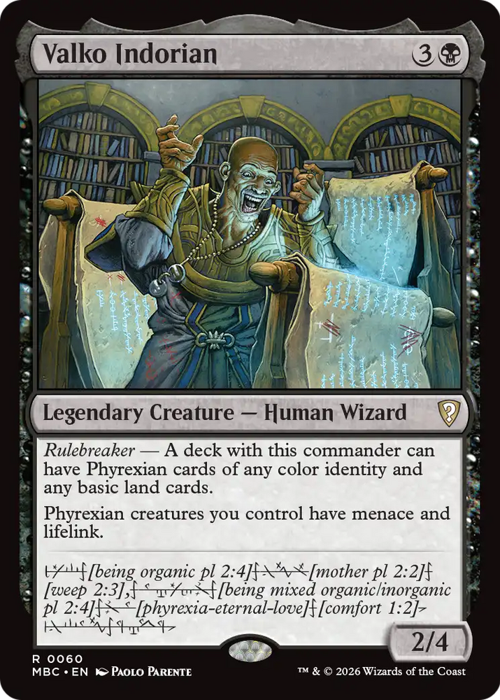 Valko Indorian [Mystery Booster: Commander Edition] Magic: The Gathering