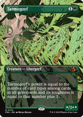 Tarmogoyf (Borderless) [Reality Fracture] Magic: The Gathering