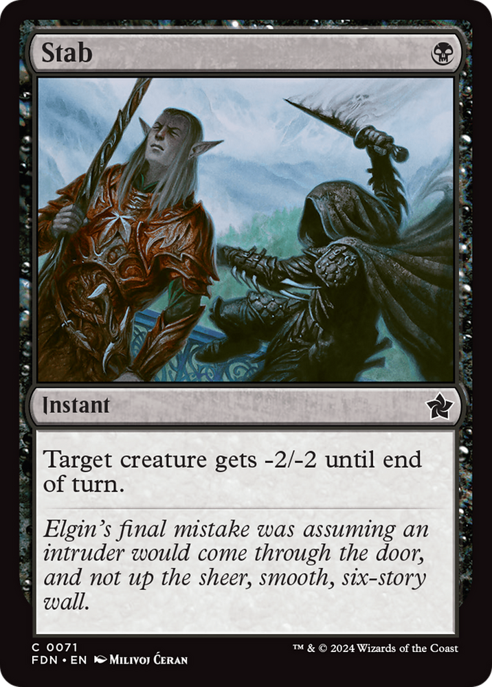 Stab [Foundations] Magic: The Gathering