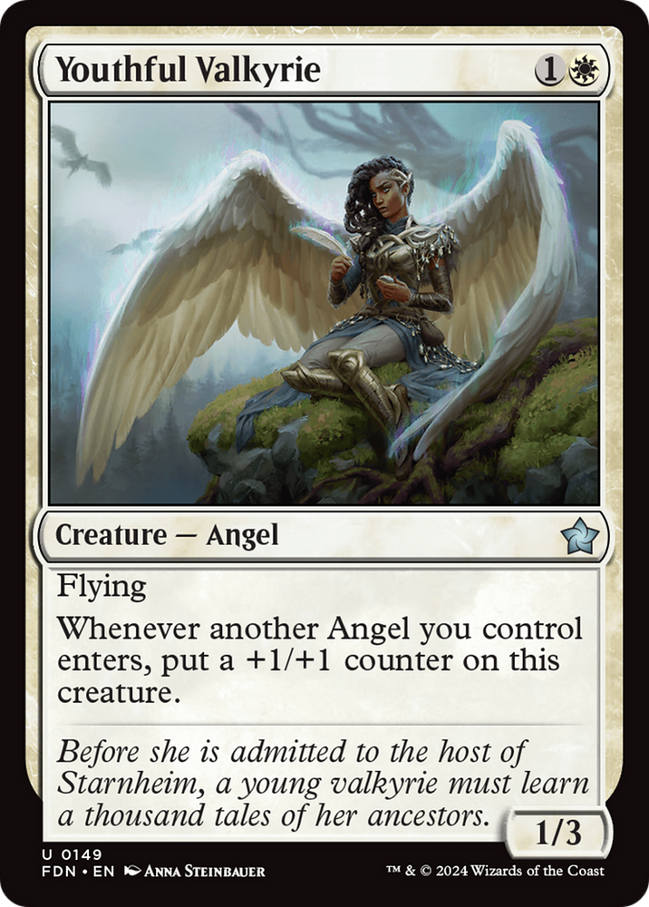 Youthful Valkyrie [Foundations] Magic: The Gathering