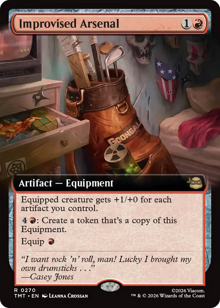 Improvised Arsenal (Extended Art) [Teenage Mutant Ninja Turtles] Magic: The Gathering