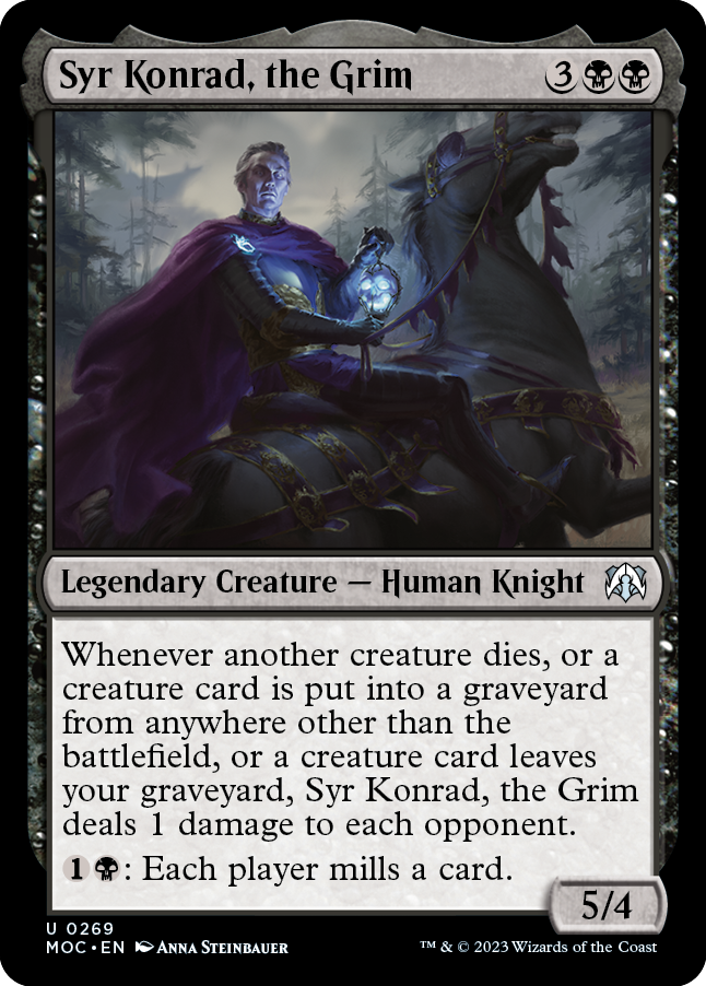 Syr Konrad, the Grim [March of the Machine Commander] Magic: The Gathering