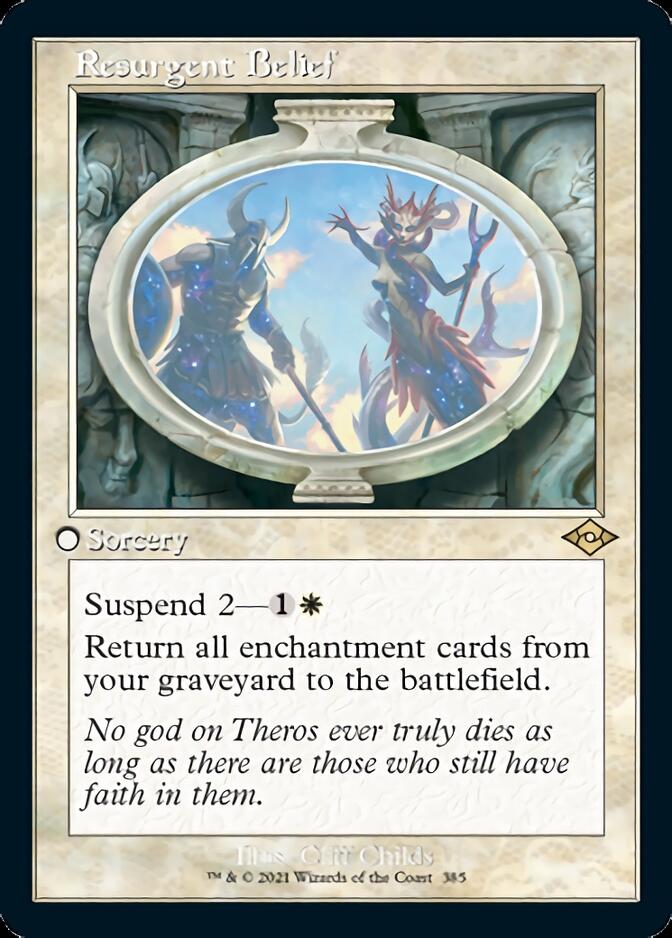 Resurgent Belief (Retro Foil Etched) [Modern Horizons 2] Magic: The Gathering