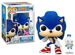 Funko Pop Sonic with Hero Chao Flocked Special Edition 1036 FUNKO