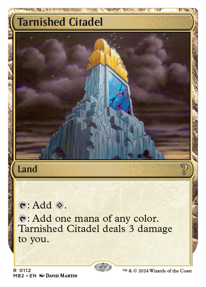 Tarnished Citadel (White Border) [Mystery Booster 2] Magic: The Gathering
