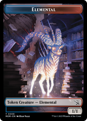 Elemental (22) // Elemental (9) Double-Sided Token [March of the Machine Commander Tokens] Magic: The Gathering