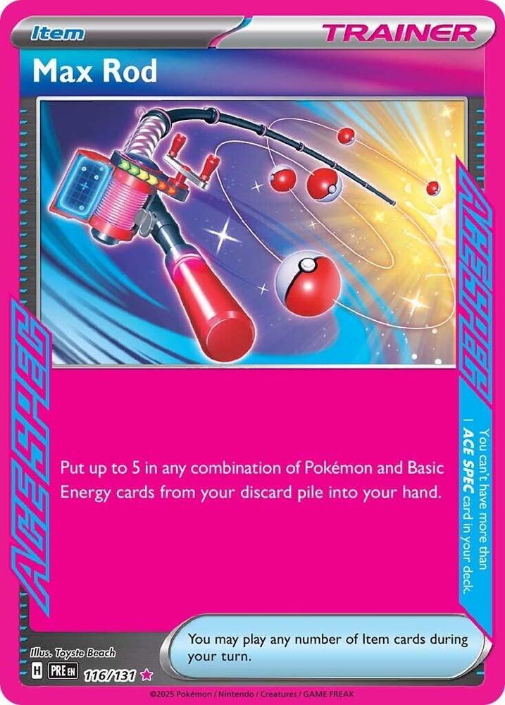 Max Rod (116/131) [Scarlet & Violet: Prismatic Evolutions] Pokémon