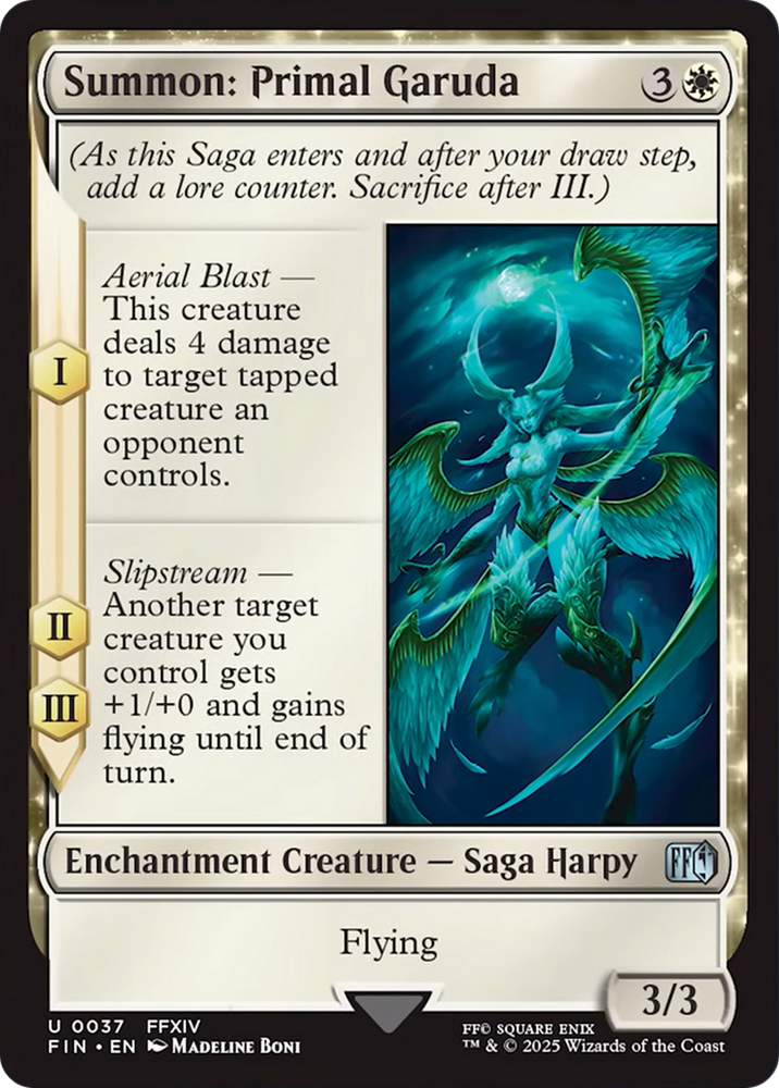 Summon: Primal Garuda [FINAL FANTASY] Magic: The Gathering