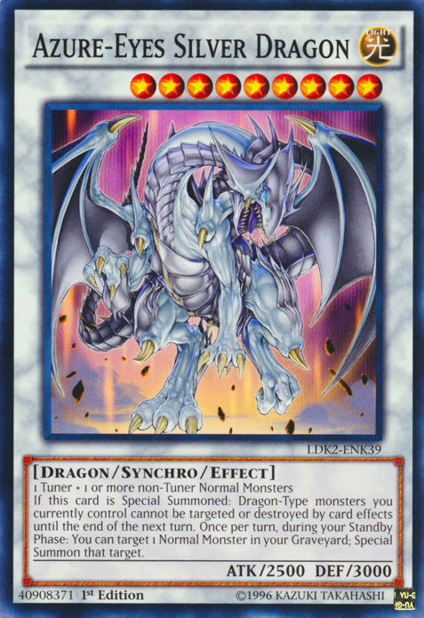 Azure-Eyes Silver Dragon [LDK2-ENK39] Common Yu-Gi-Oh!
