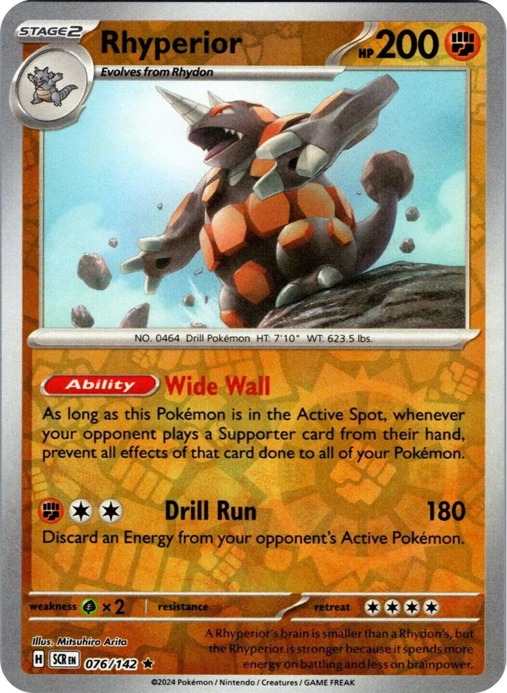 Rhyperior (076/142) [Scarlet & Violet: Stellar Crown] Pokémon