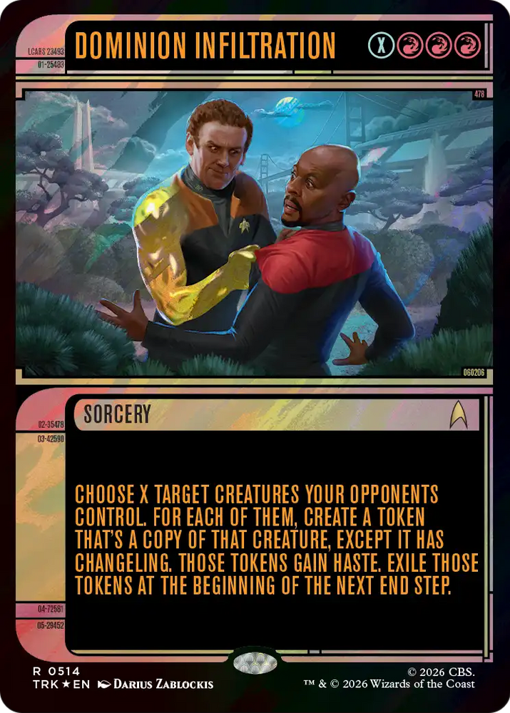 Dominion Infiltration (Showcase) (Surge Foil) [Star Trek] Magic: The Gathering