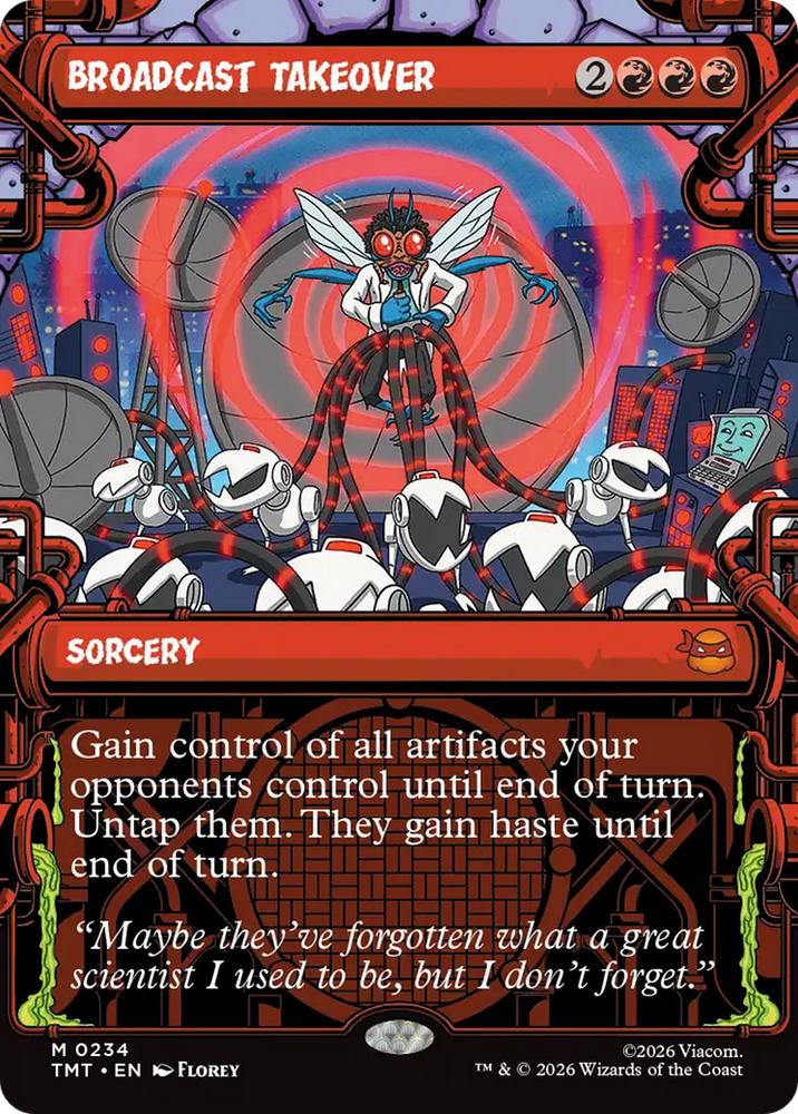 Broadcast Takeover (Showcase) [Teenage Mutant Ninja Turtles] Magic: The Gathering