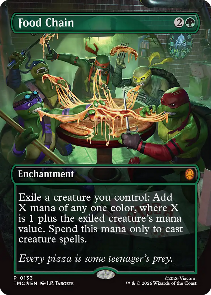 Food Chain (Borderless) [Teenage Mutant Ninja Turtles Commander] Magic: The Gathering