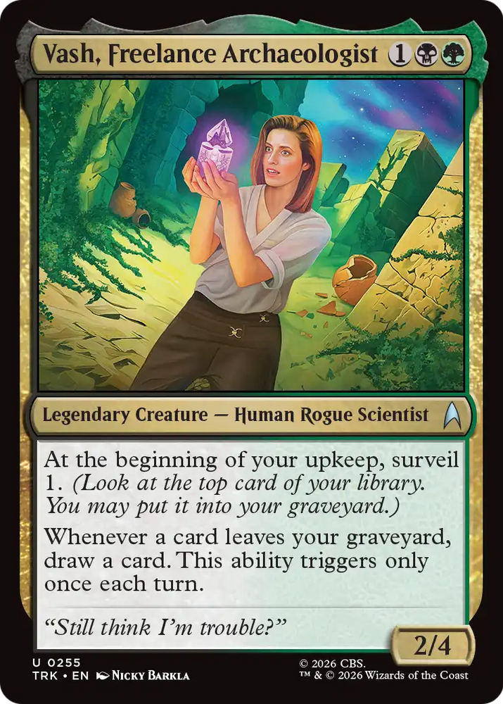 Vash, Freelance Archaeologist [Star Trek] Magic: The Gathering