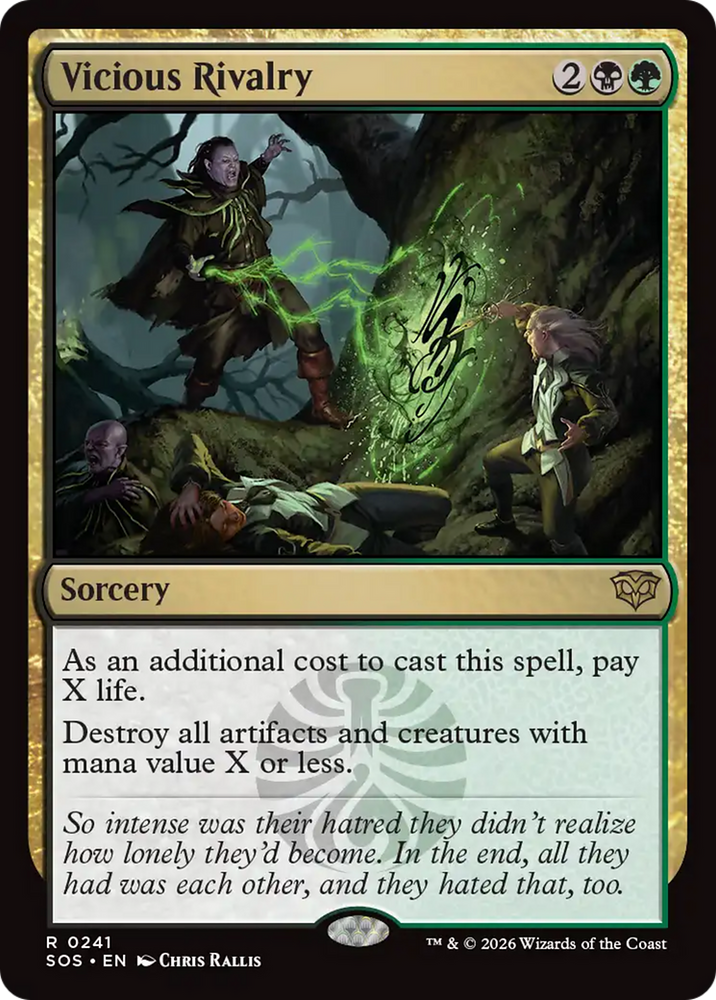Vicious Rivalry [Secrets of Strixhaven] Magic: The Gathering