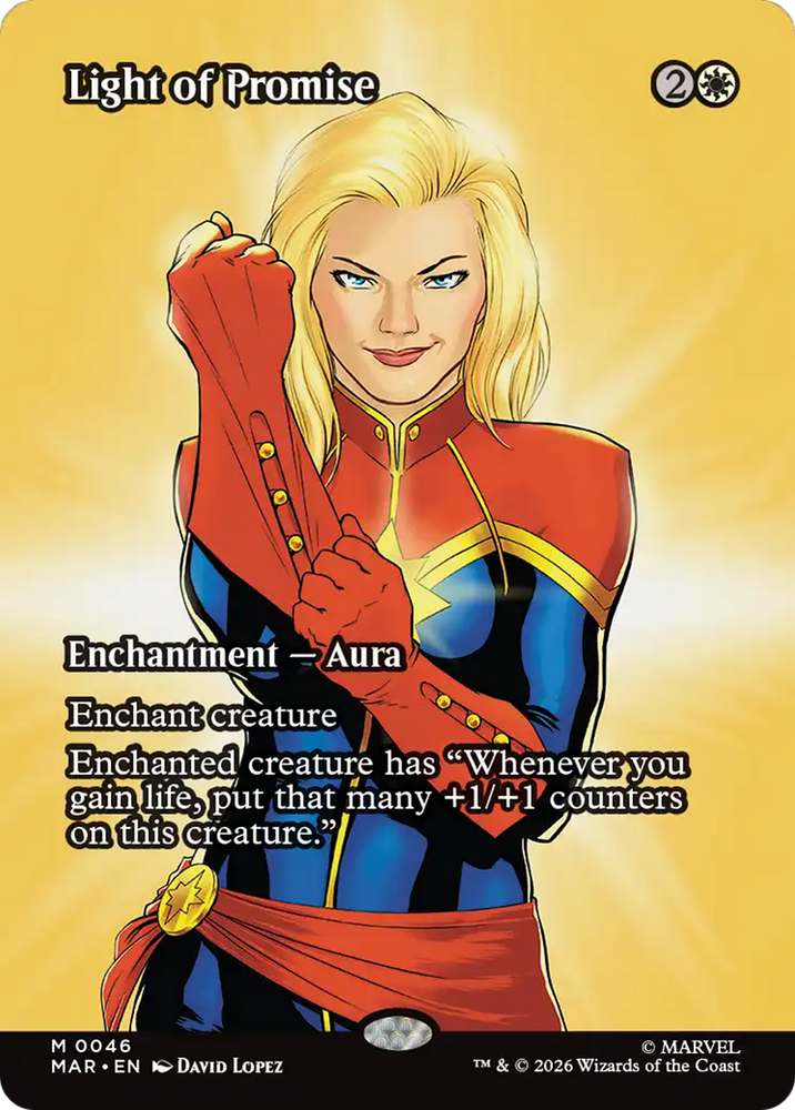 Light of Promise (Borderless) [Marvel Universe: Eternal-Legal] Magic: The Gathering