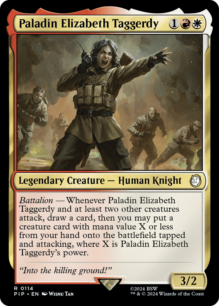 Paladin Elizabeth Taggerdy [Fallout] Magic: The Gathering