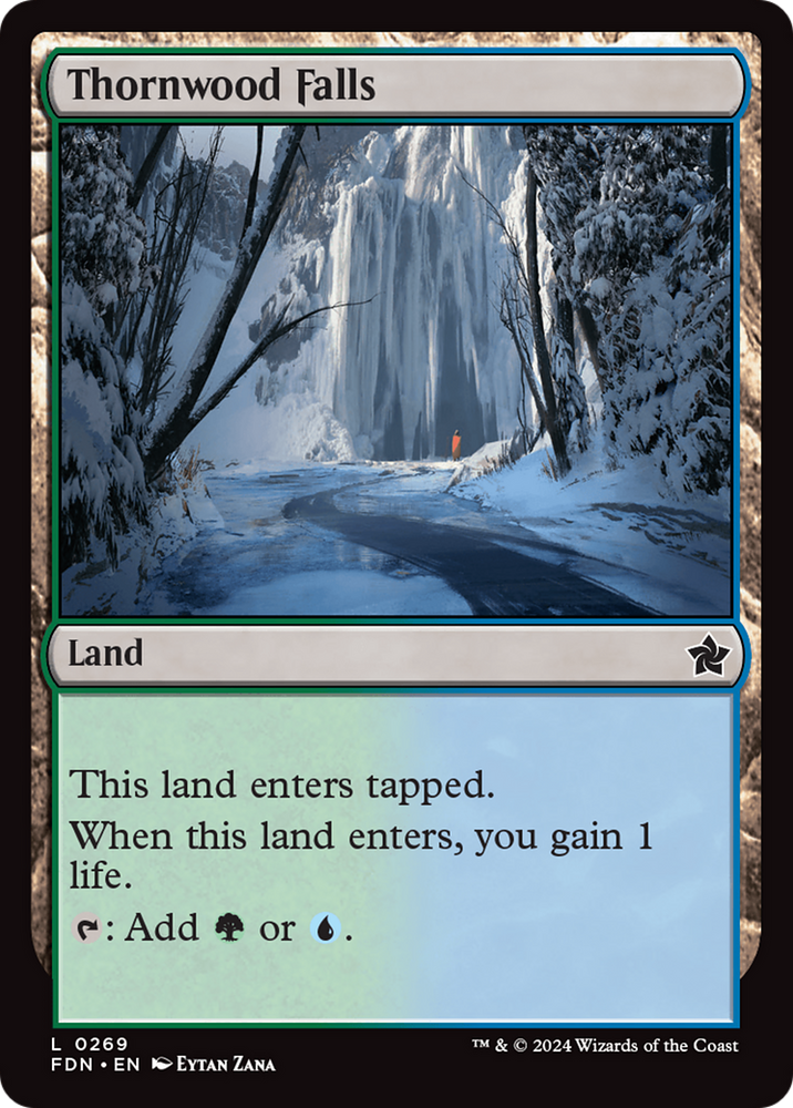 Thornwood Falls [Foundations] Magic: The Gathering