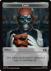 Copy (001) // Ape Villain (010) Double-Sided Token [Marvel Super Heroes Commander Tokens] Magic: The Gathering