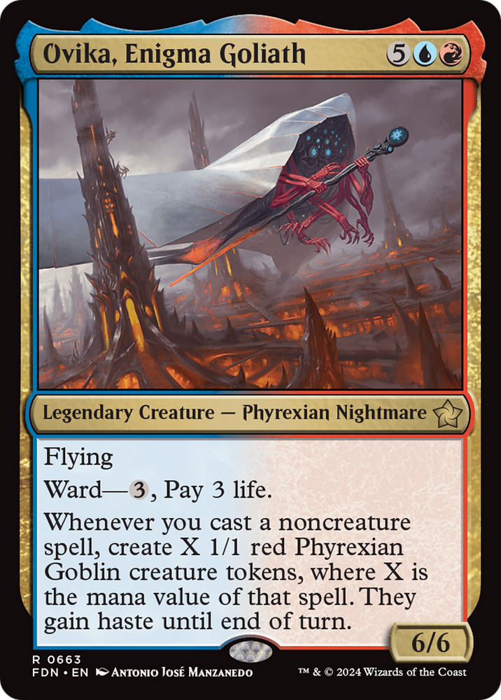Ovika, Enigma Goliath [Foundations] Magic: The Gathering