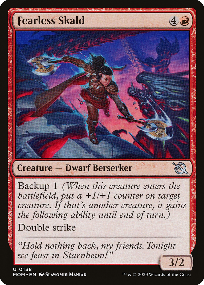 Fearless Skald [March of the Machine] Magic: The Gathering