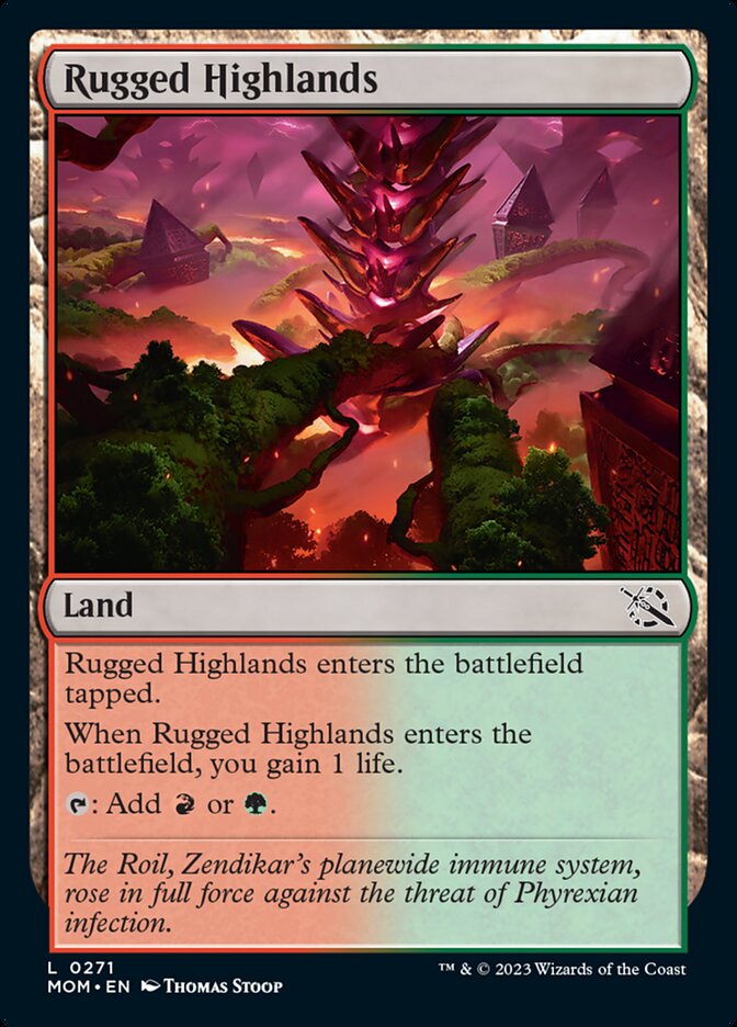 Rugged Highlands [March of the Machine] Magic: The Gathering
