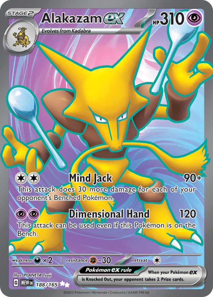 Alakazam ex (188/165) [Scarlet & Violet 151] Pokémon
