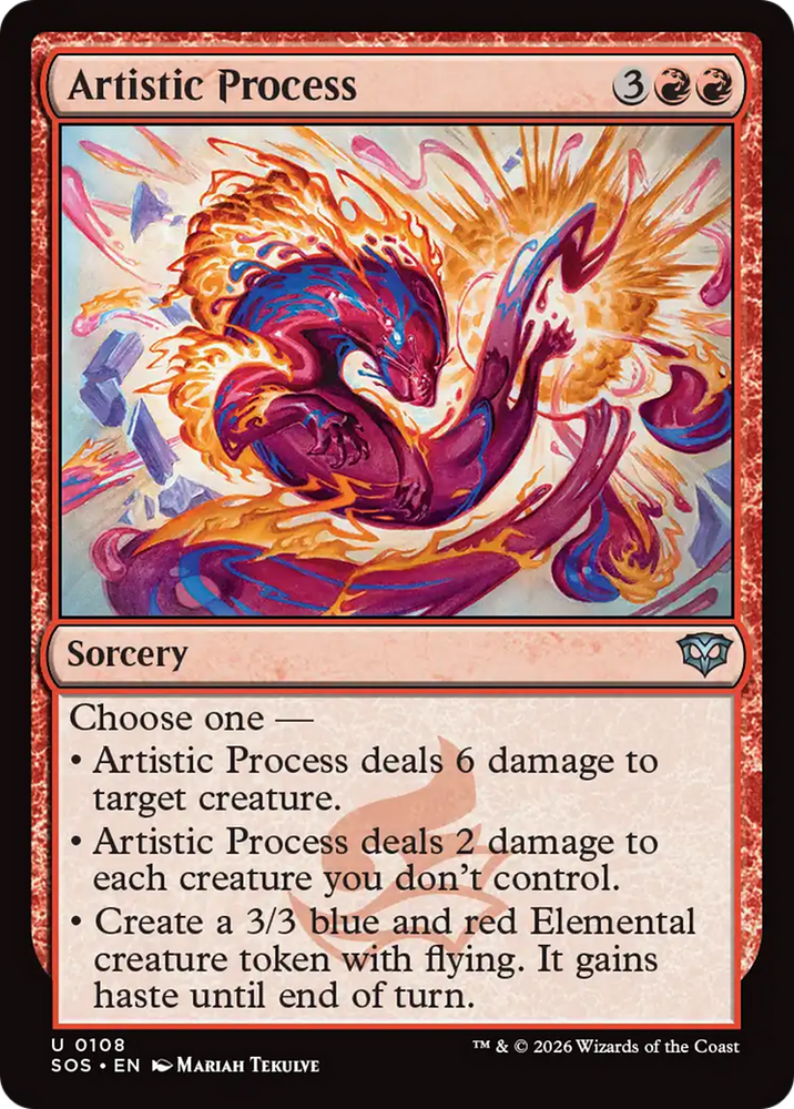 Artistic Process [Secrets of Strixhaven] Magic: The Gathering