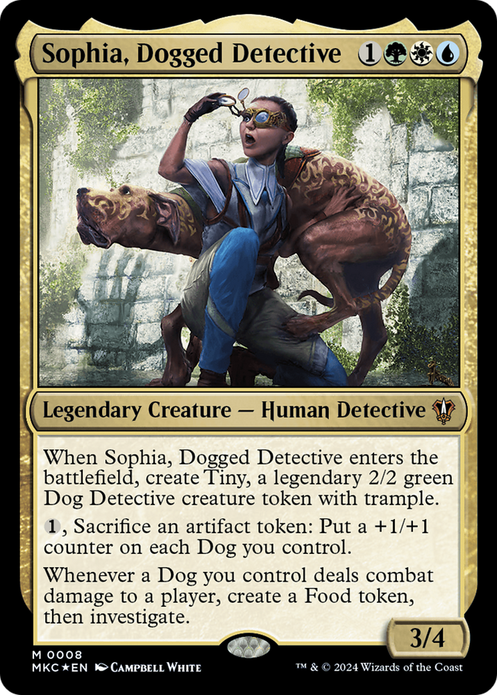 Sophia, Dogged Detective [Murders at Karlov Manor Commander] Magic: The Gathering