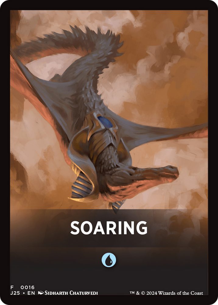 Soaring Theme Card [Foundations Jumpstart Front Cards] Magic: The Gathering