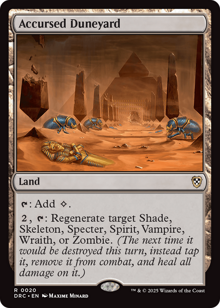 Accursed Duneyard [Aetherdrift Commander] Magic: The Gathering
