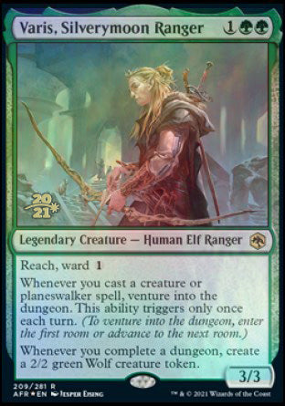 Varis, Silverymoon Ranger [Dungeons & Dragons: Adventures in the Forgotten Realms Prerelease Promos] Magic: The Gathering