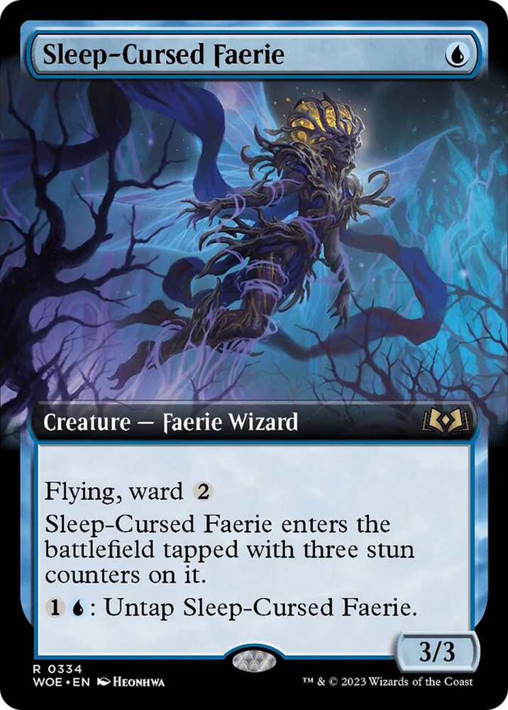 Sleep-Cursed Faerie (Extended Art) [Wilds of Eldraine] Magic: The Gathering