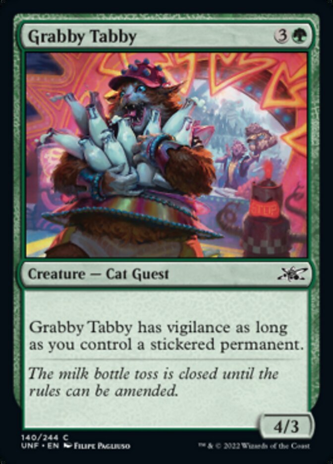 Grabby Tabby [Unfinity] Magic: The Gathering